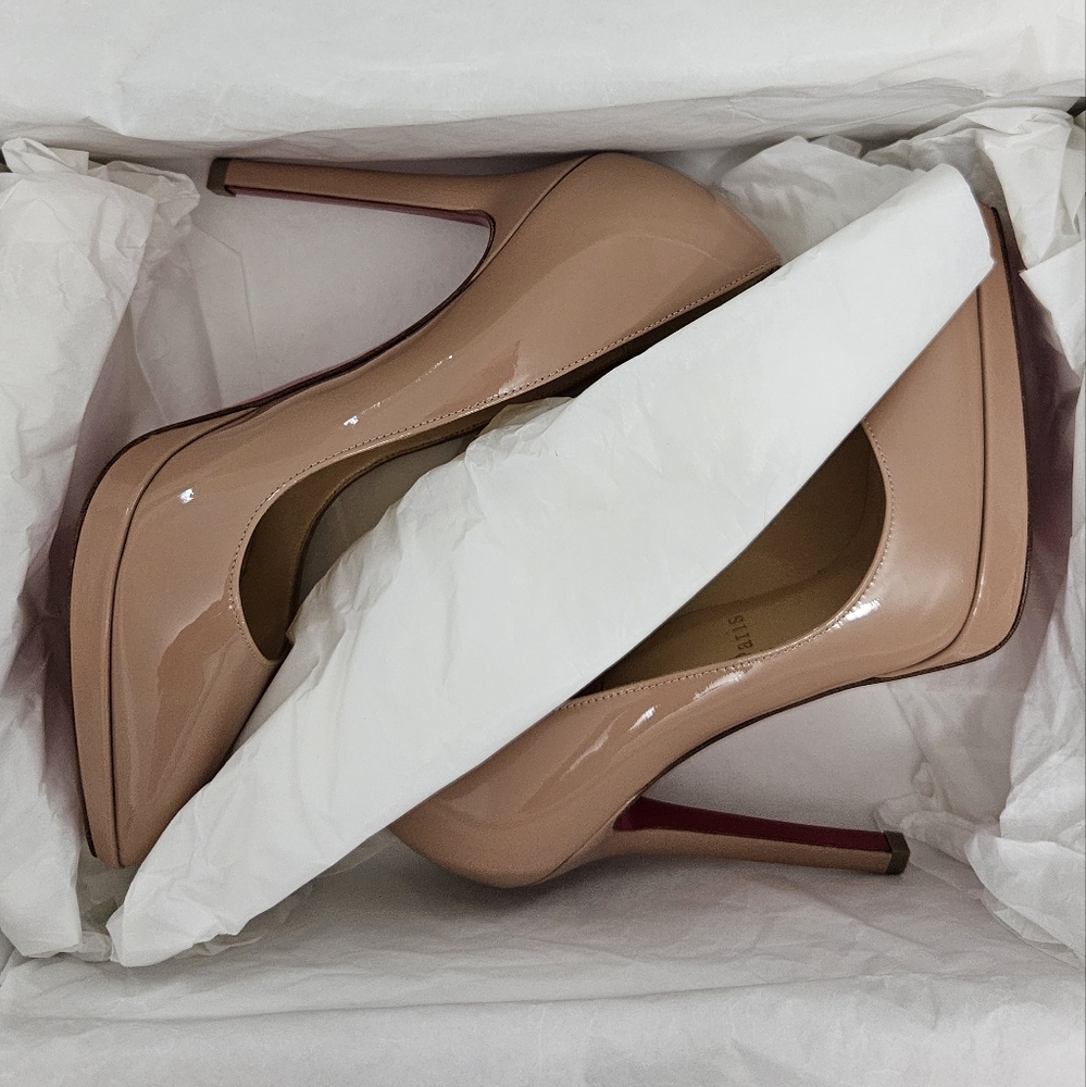 Christian Louboutin Pigalle Plato 120 in Nude - Picture 7 of 8